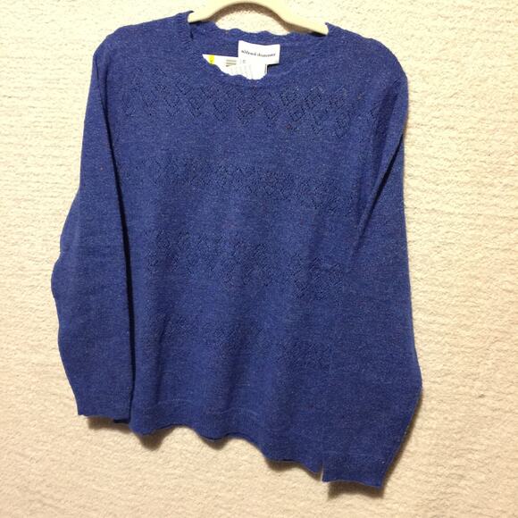 Alfred Dunner Blue Women's sweater Med NWT - Picture 1 of 5